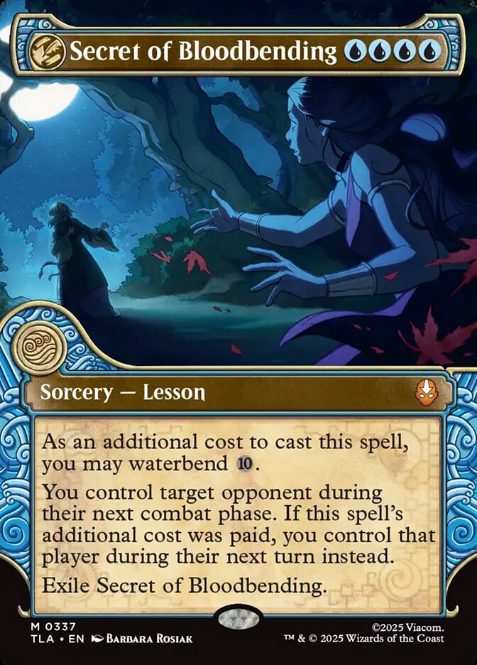 Elemental Frame Secret of Bloodbending Avatar The Last Airbender #337 MTG Single Card Front