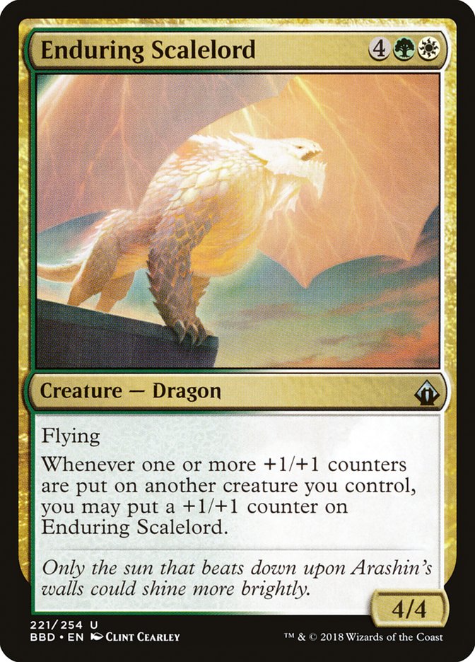 Enduring Scalelord Battlebond #221 | Magic! The Gathering Single