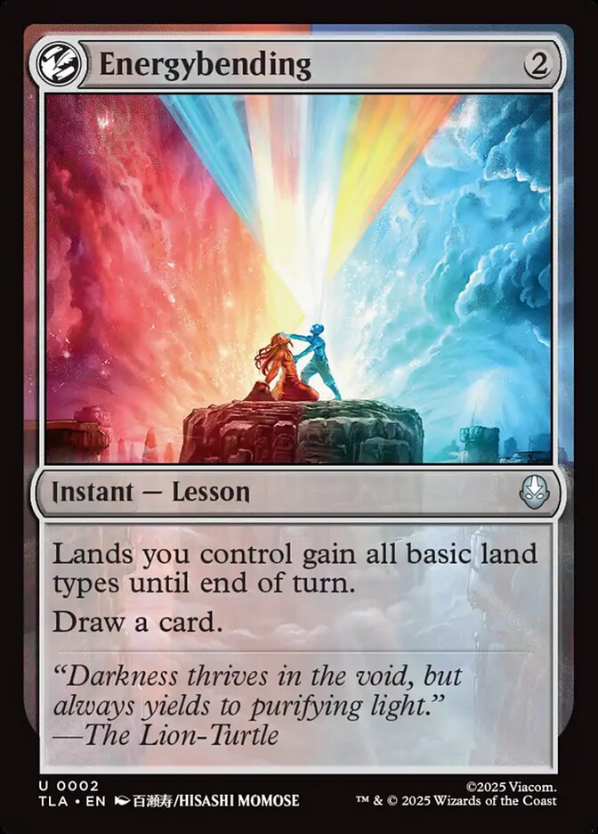 Energybending Avatar The Last Airbender #002 MTG Single Card Front