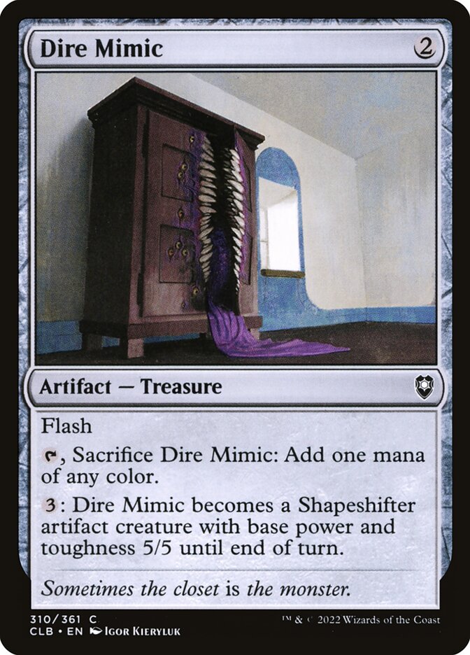 Dire Mimic - Commander Legends #310 Card Front