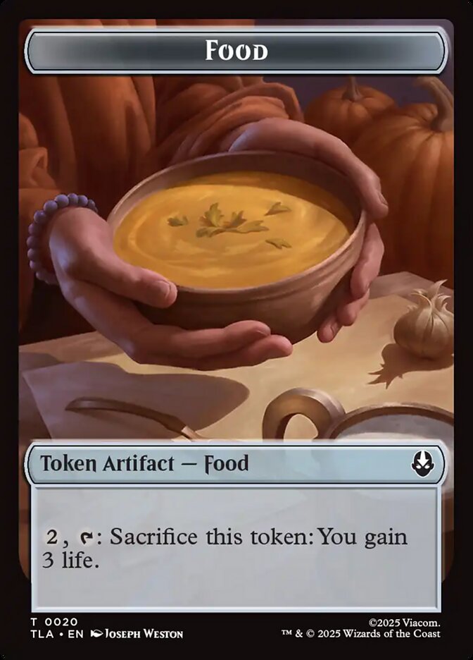 Food Avatar The Last Airbender Token #020 MTG Single Card Front