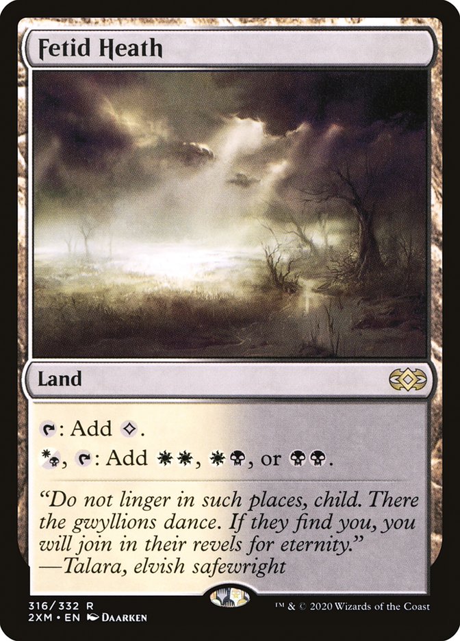 Fetid Heath Double Masters #316 Card Front