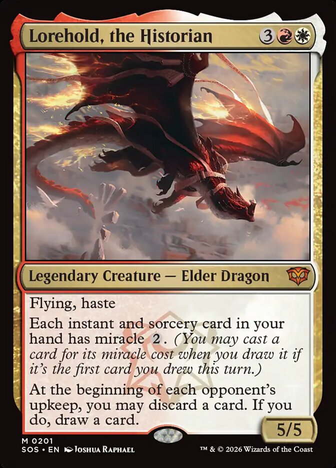 Lorehold, the Historian Secrets of Strixhaven #201Card Front