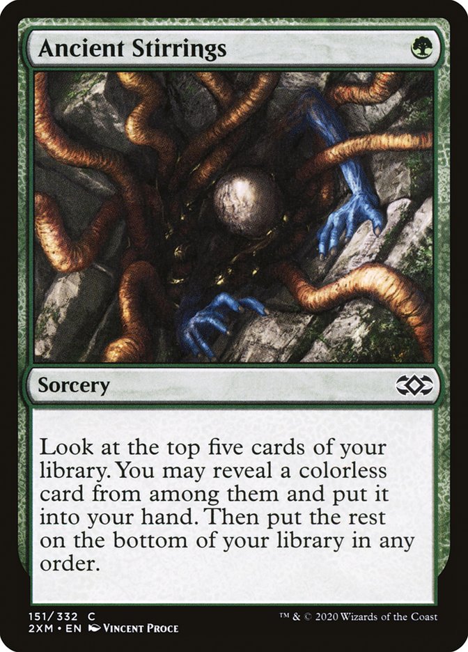 Ancient Stirrings Double Masters #151 Card Front