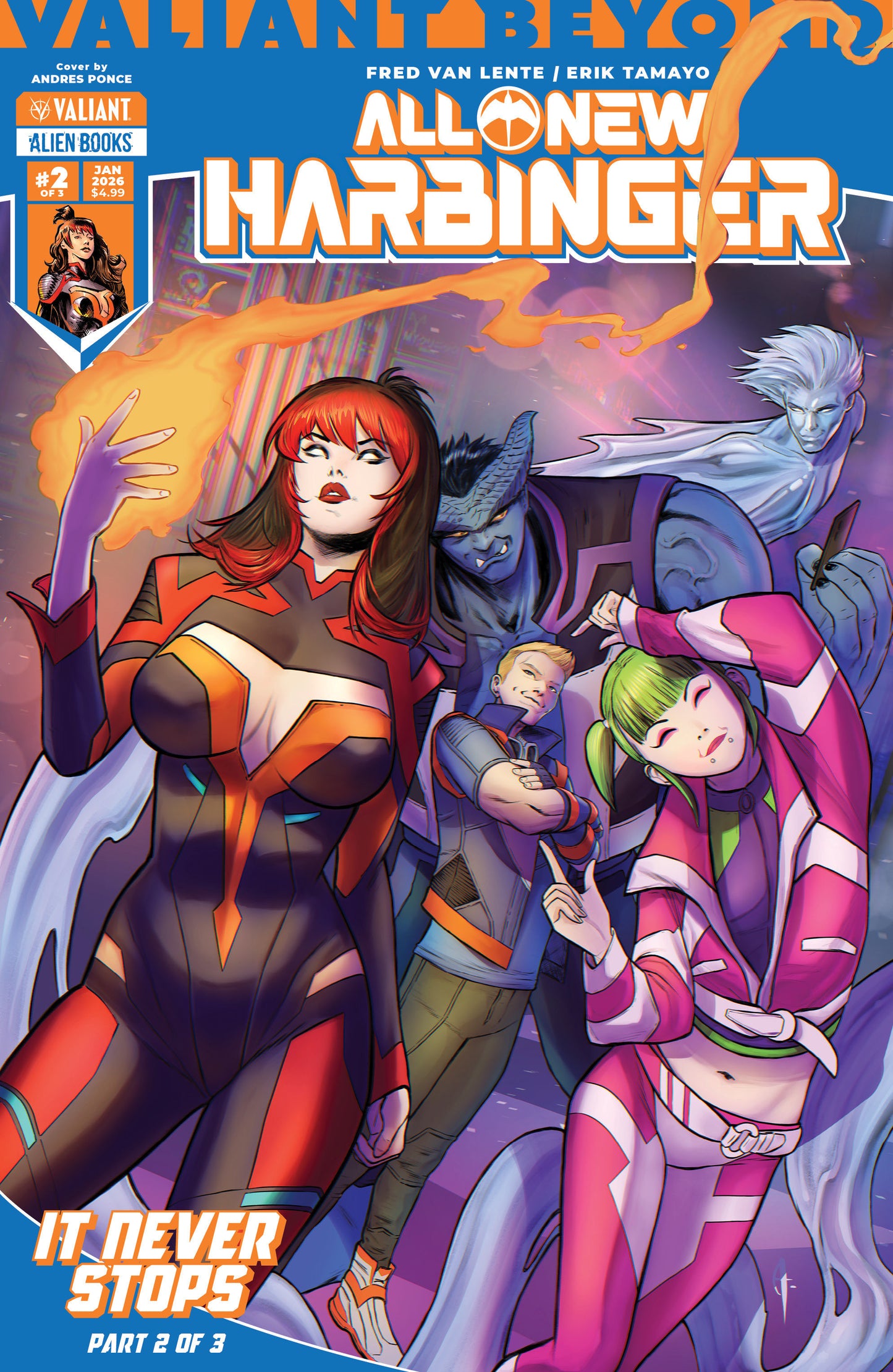 Valiant Beyond: All New Harbinger #5 It Never Stops #2 Cover A (Ponce)