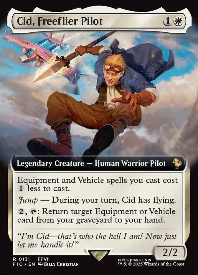 Cid, Freeflier Pilot Final Fantasy Commander #131 Card Front