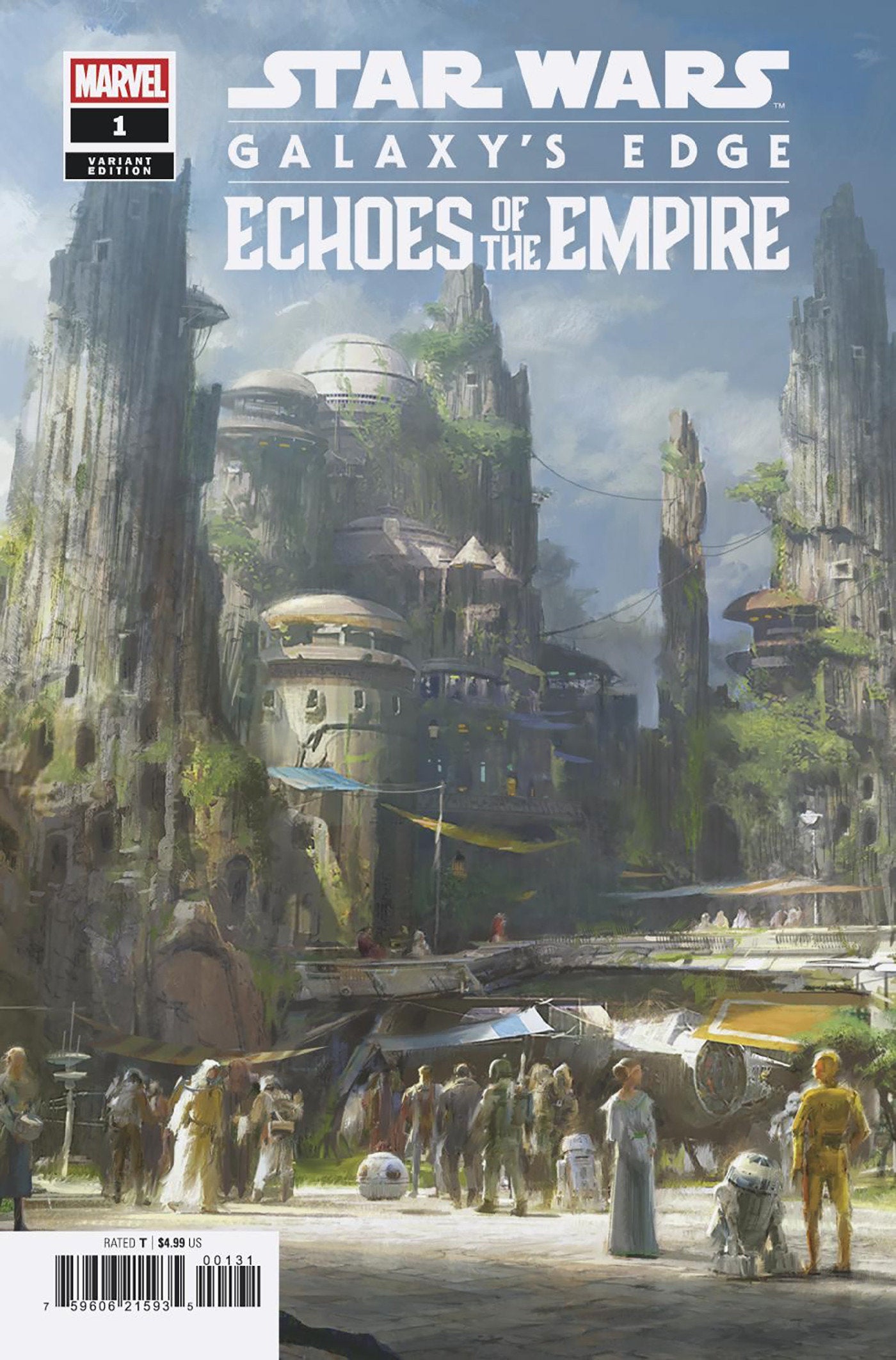 Star Wars: Galaxy's Edge Echoes Of The Empire #1 Erik Tiemens Concept Art Variant