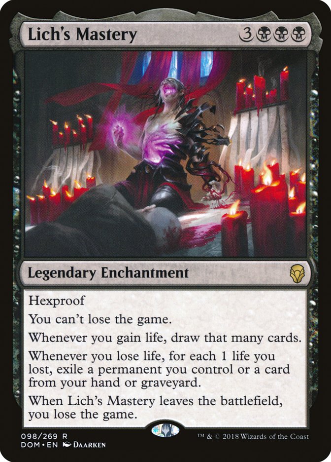 Lich's Mastery Dominaria #098