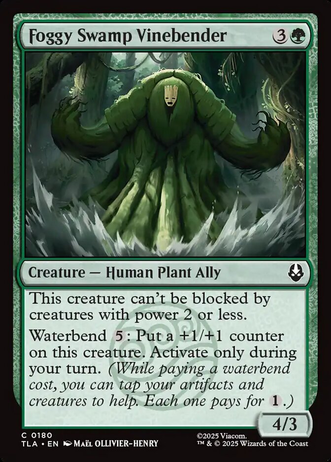Foggy Swamp Vinebender Avatar The Last Airbender #180 MTG Single Card Front