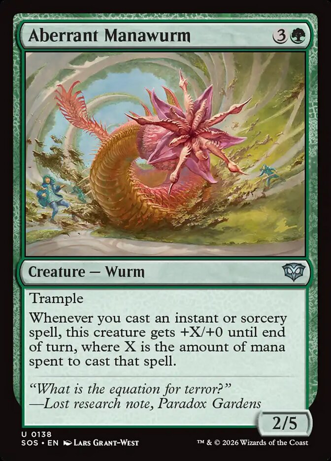 Aberrant Manawurm Secrets of Strixhaven #138Card Front