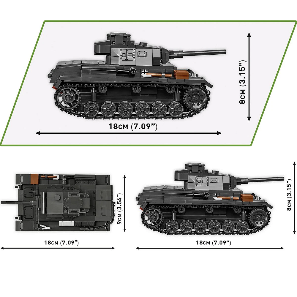 COBI Panzer III Ausf.J Brick Kit- Brick Kit