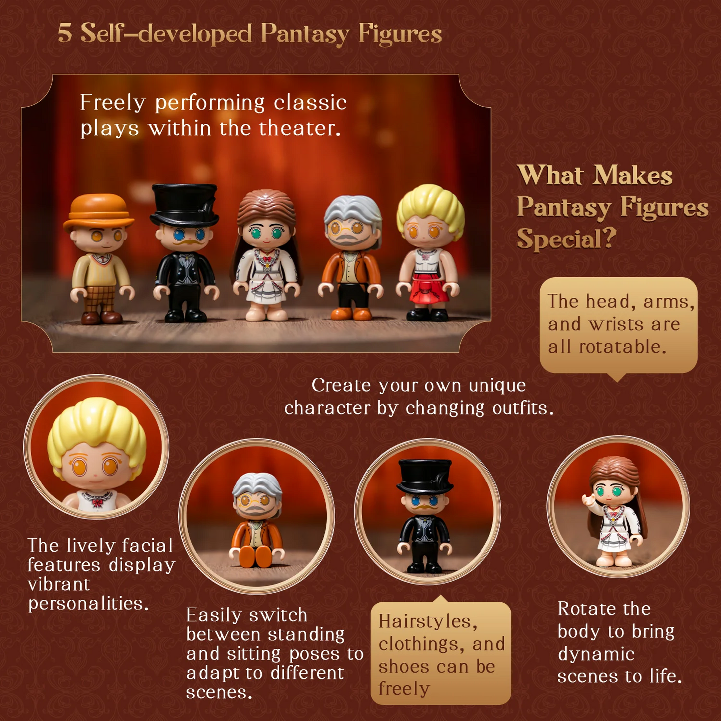 Retro Opera Brick Building Set - Pantasy
