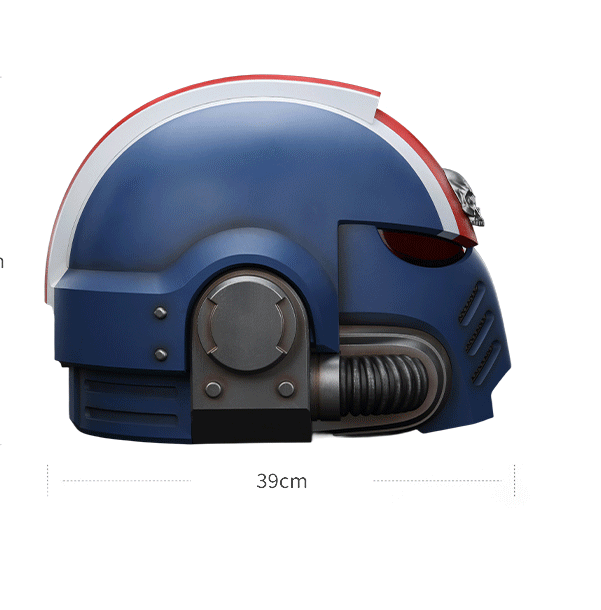 Ultramarines Lieutenant Titus' MkX Helmet