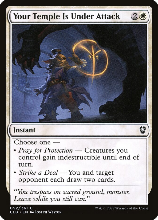 Your Temple Is Under Attack - Commander Legends #052 Card Front