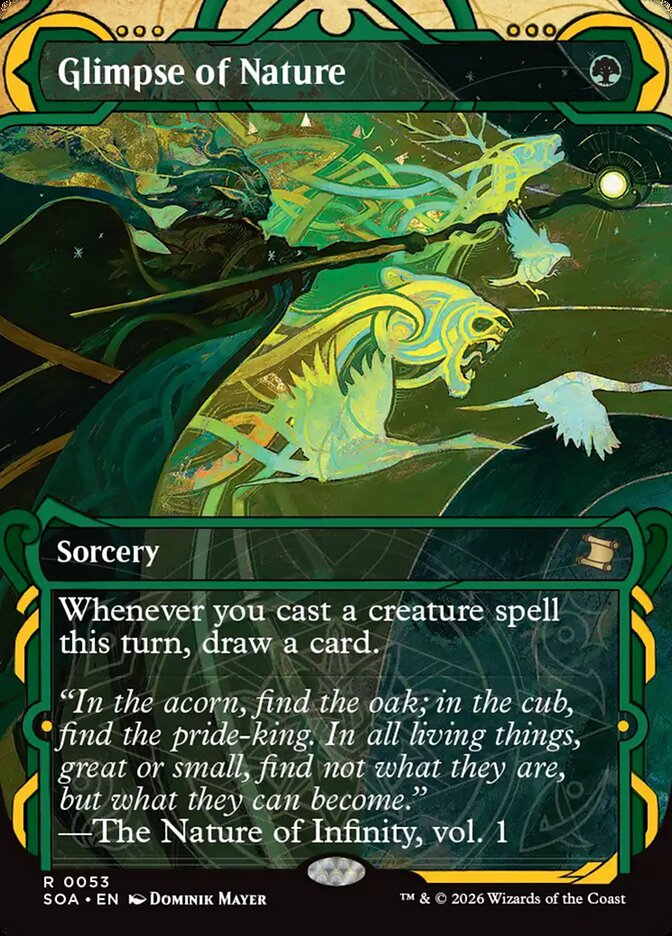 Glimpse of Nature Secrets of Strixhaven Mystical Archive #053Card Front