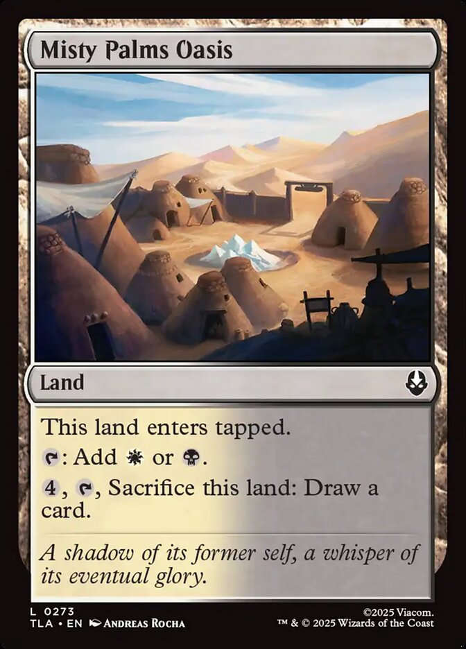 Misty Palms Oasis Avatar The Last Airbender #273 MTG Single Card Front