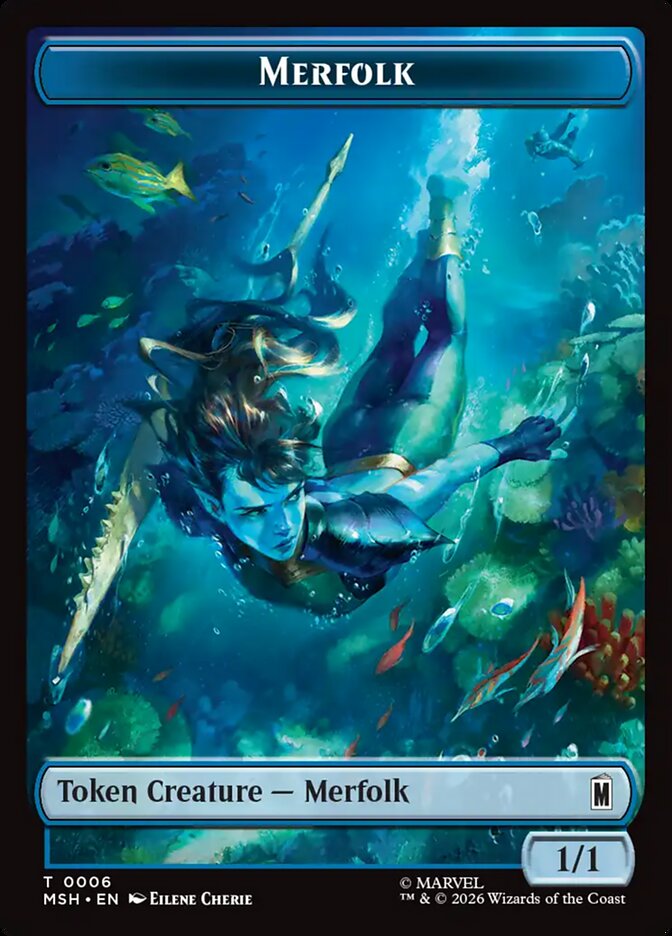 Marvel Superheroes Merfolk Card Front