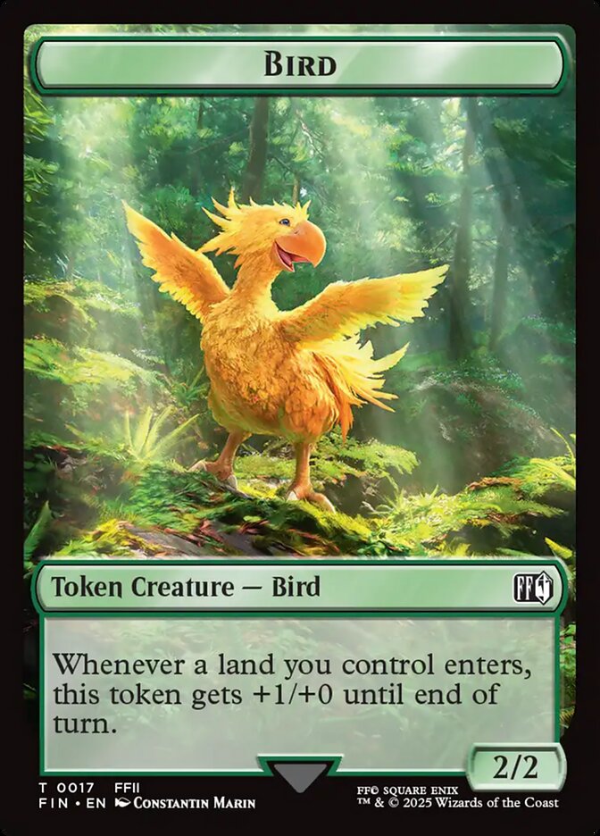 Final Fantasy Bird Token #017 Card Front