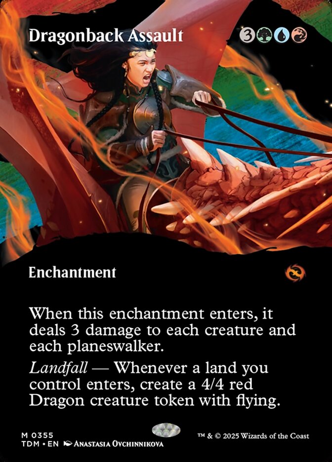 Borderless Dragonback Assault Tarkir Dragonstorm #355