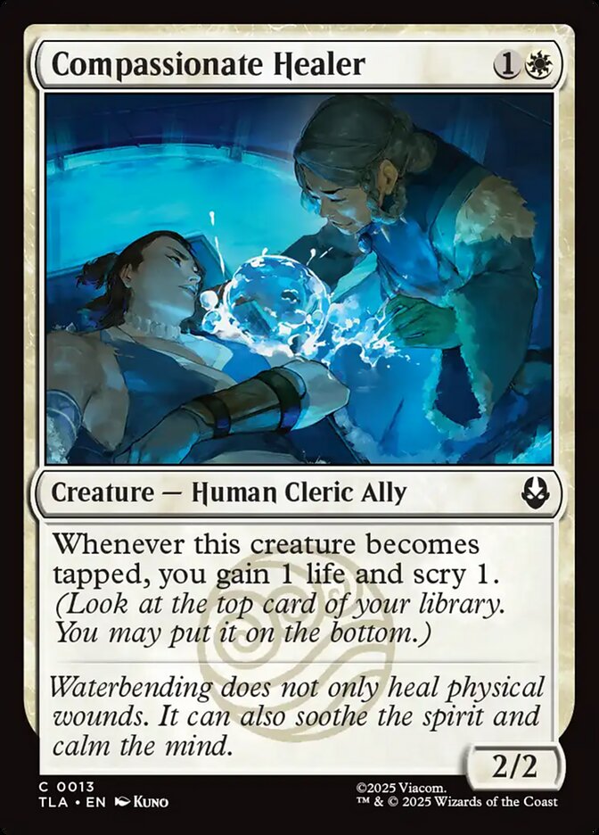 Compassionate Healer Avatar The Last Airbender #013 MTG Single Card Front