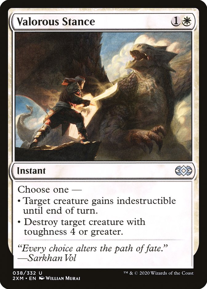 Valorous Stance Double Masters #038 Card Front