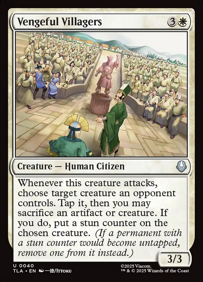 Vengeful Villagers Avatar The Last Airbender #040 MTG Single Card Front