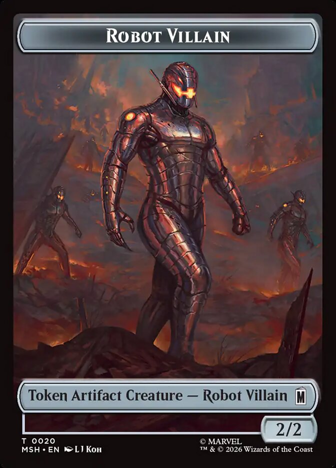 Marvel Superheroes Robot Villain Card Front