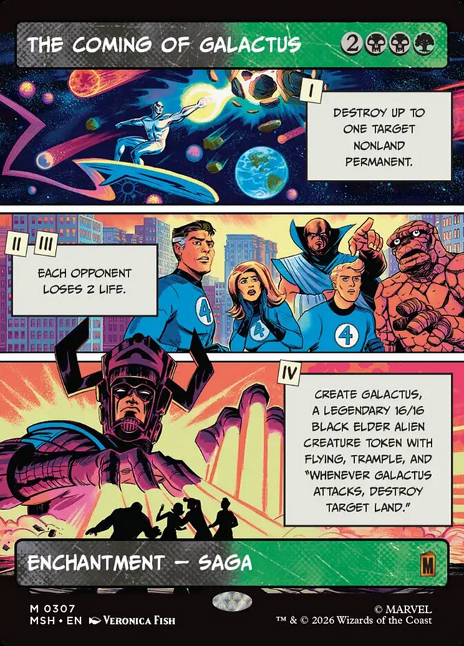 Marvel Superheroes The Coming of Galactus Card Front