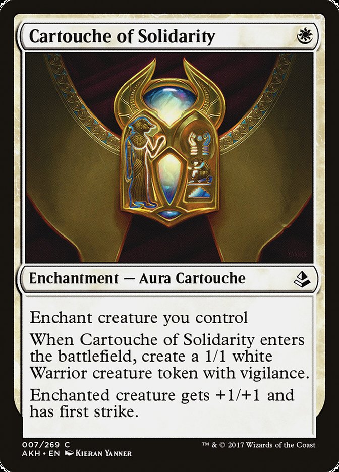 Cartouche of Solidarity Amonkhet #007 | Magic! The Gathering Singles