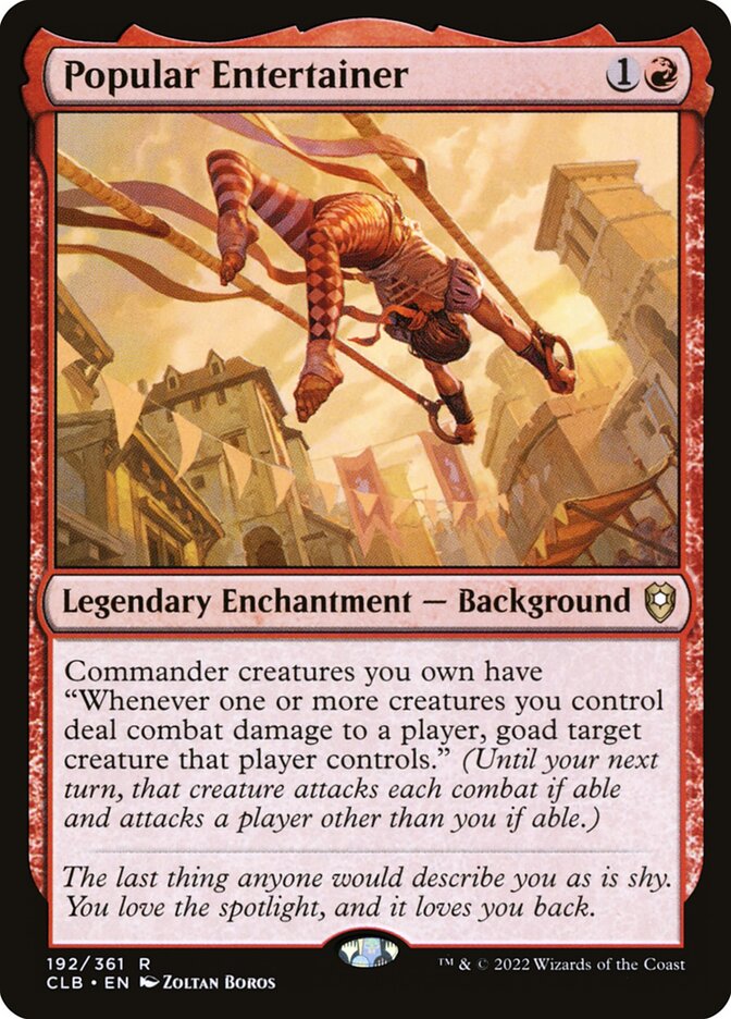 Popular Entertainer - Commander Legends #192 Card Front