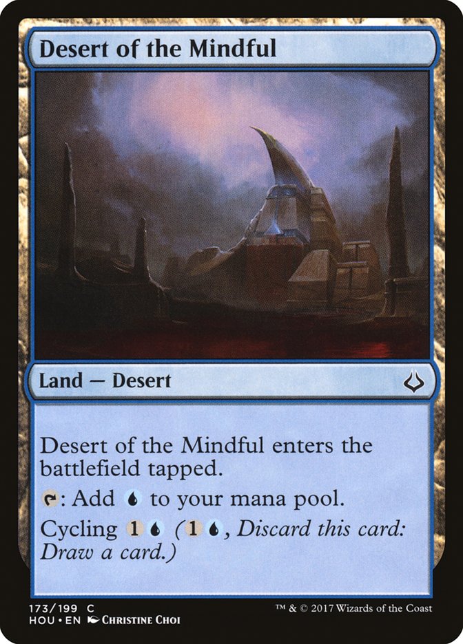 Hour of Devastation Desert of the Mindful #173 Card Front