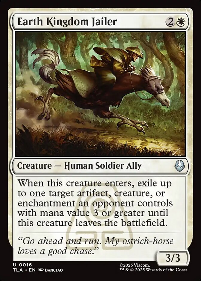 Earth Kingdom Jailer Avatar The Last Airbender #016 MTG Single Card Front