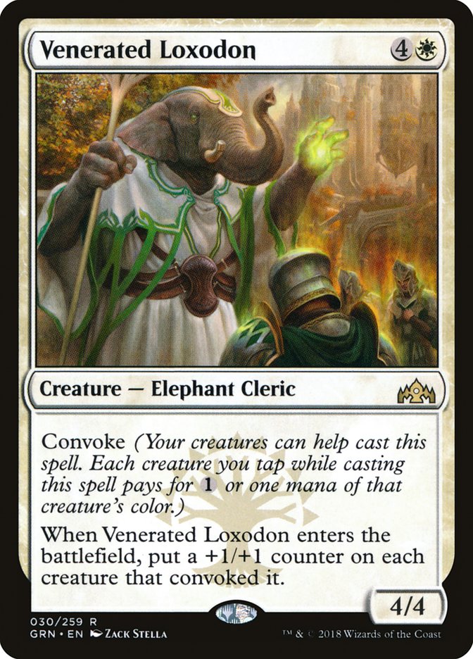 Venerated Loxodon MTG Singles | Guilds of Ravnica #030