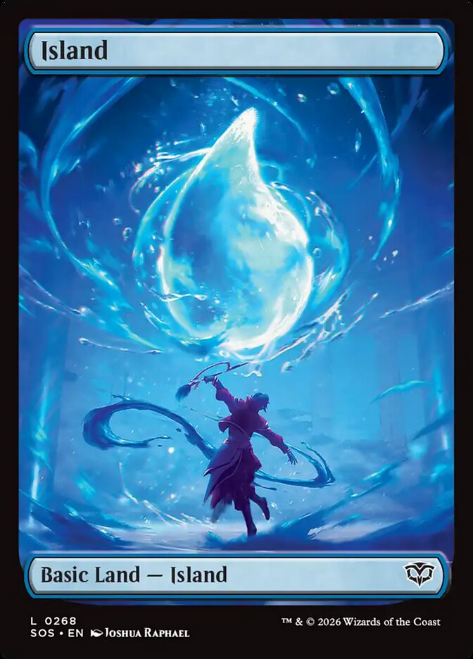 Island Secrets of Strixhaven Full Art Basic Land #268Card Front