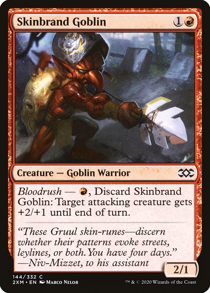 Skinbrand Goblin Double Masters #144 Card Front