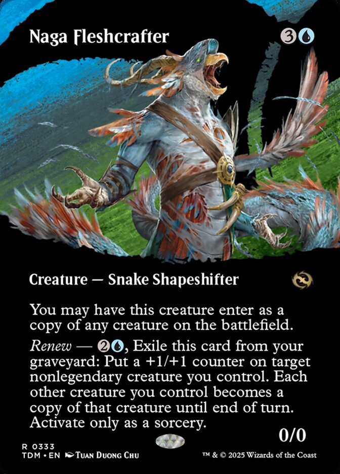 Borderless Naga Fleshcrafter Tarkir Dragonstorm #333
