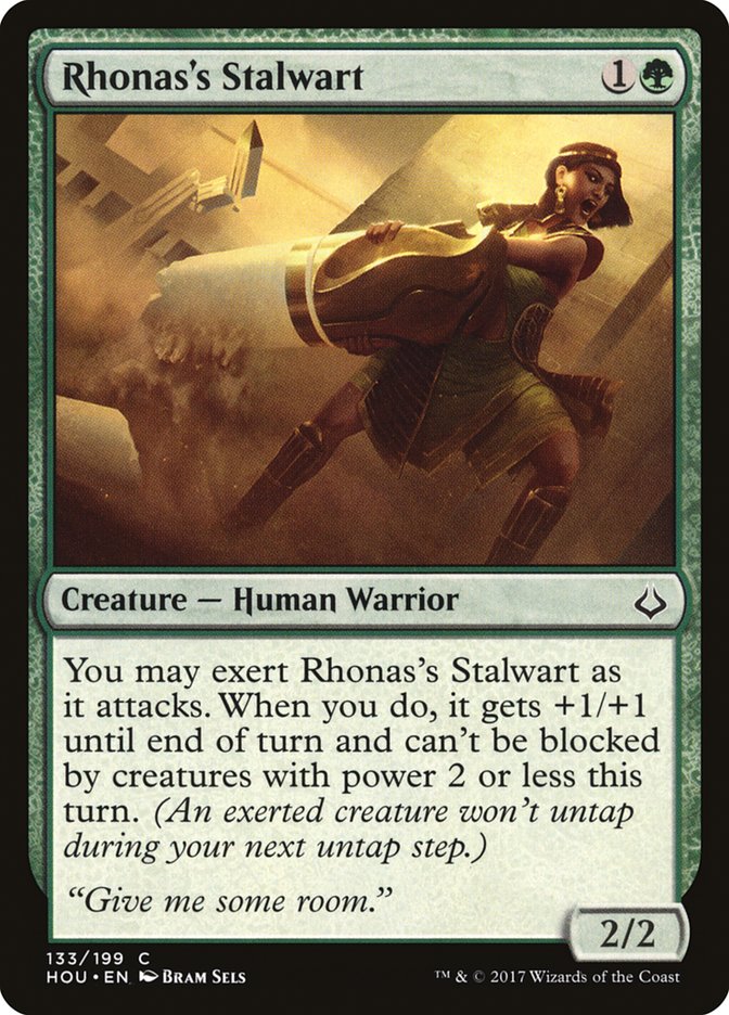 Hour of Devastation Rhonas's Stalwart #133 Card Front