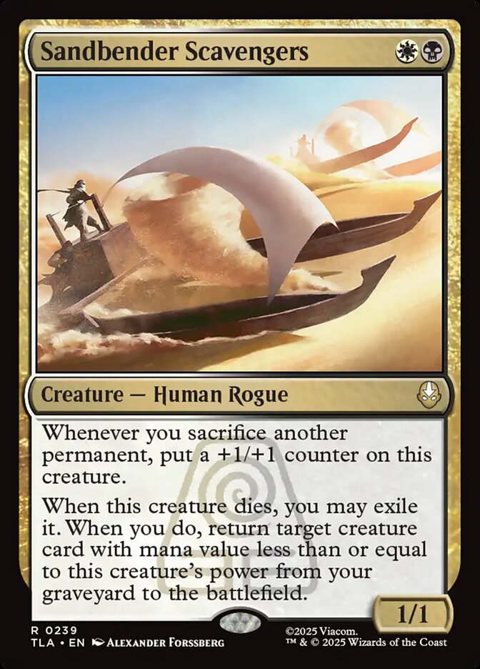 Sandbender Scavengers Avatar The Last Airbender #239 MTG Single Card Front