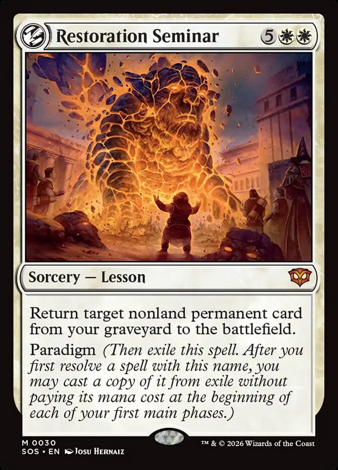 Restoration Seminar Secrets of Strixhaven #030Card Front