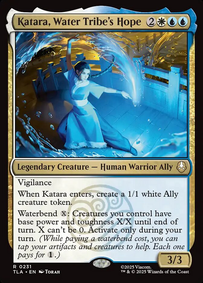 Katara, Water Tribe's Hope Avatar The Last Airbender #231 MTG Single Card Front