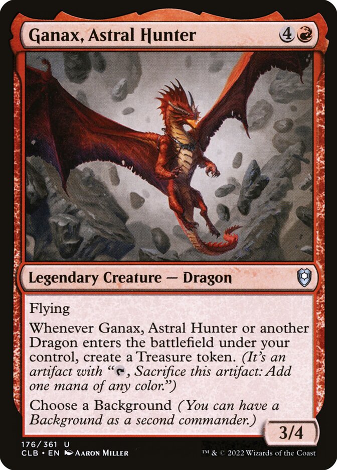 Ganax, Astral Hunter - Commander Legends #176 Card Front
