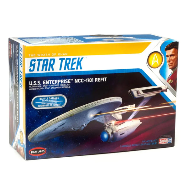 Star Trek USS Enterprise NCC-1701 Refit Snap Model Kit 1/1000