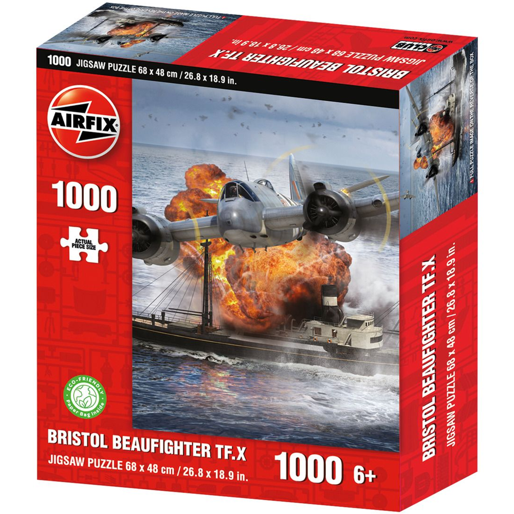 Airfix Bristol Beaufighter TF X 1000 piece jigsaw puzzle WWII heavy fighter aircraft