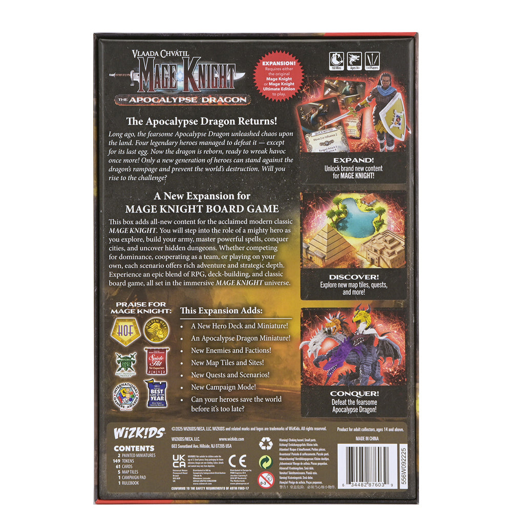 Mage Knight The Apocalypse Dragon Box Back
