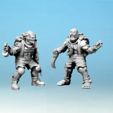 Automaton Bombs for Stargrave, featuring two 28mm metal miniatures with a distinctive lump on their backs, representing plasma mines ready to detonate in battle.