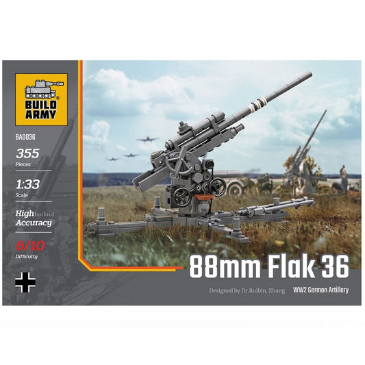 Build Army 88mm German Flak 36 A...