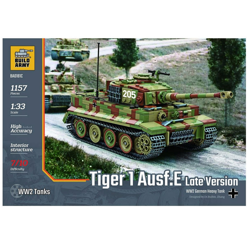 German Tiger Model Brick Kit