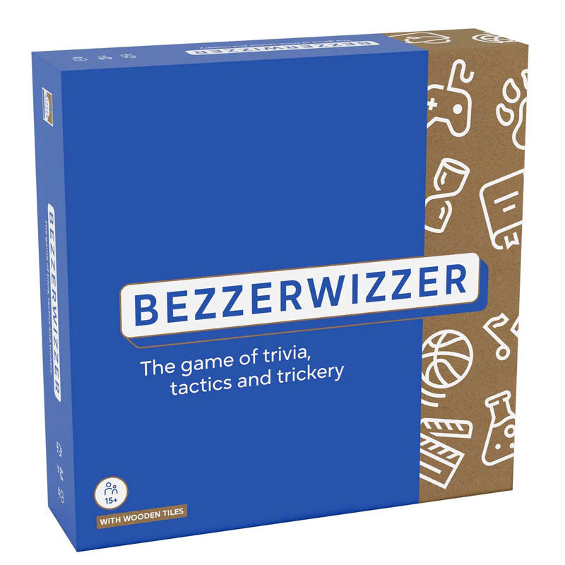 Bezzerwizzer Trivia, Tactics & Trickery Game Box