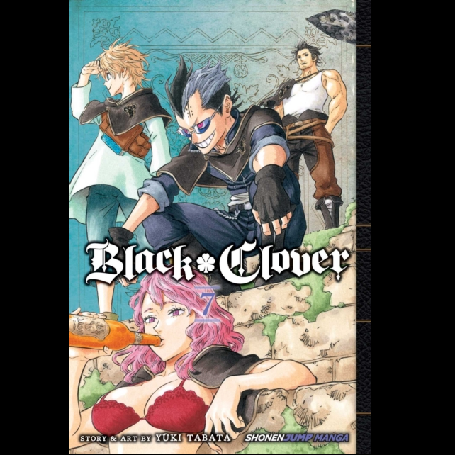 Black Clover, Vol. 7. Asta’s anti-magic powers are tested as he helps expose a traitor among the Magic Knights. A thrilling manga adventure rated Teen.