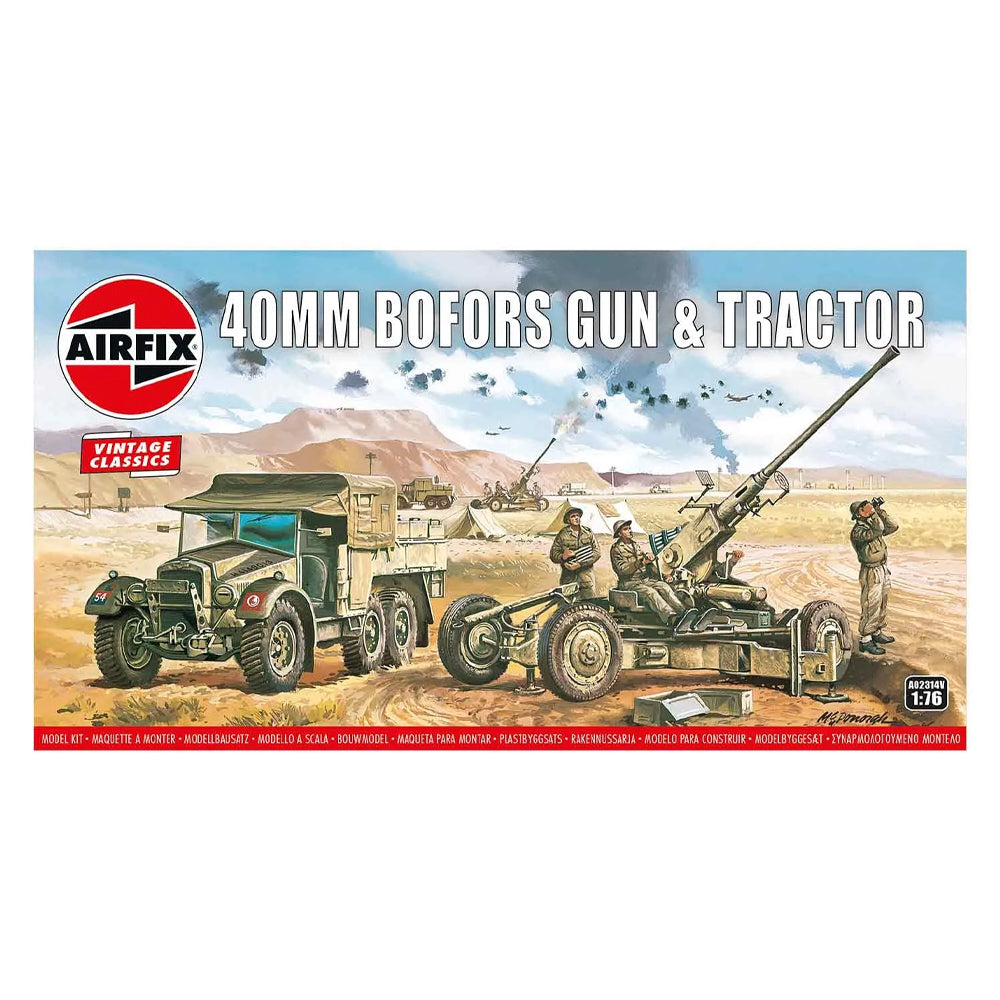 Airfix Bofors 40mm Gun & Tractor 1/76 Model Kit